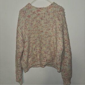 Altar'd State Women’s Chunky Sweater Furry Confetti Size Medium